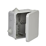 Коробка ОП 100х100х55мм, крышка, IP54, 8вх